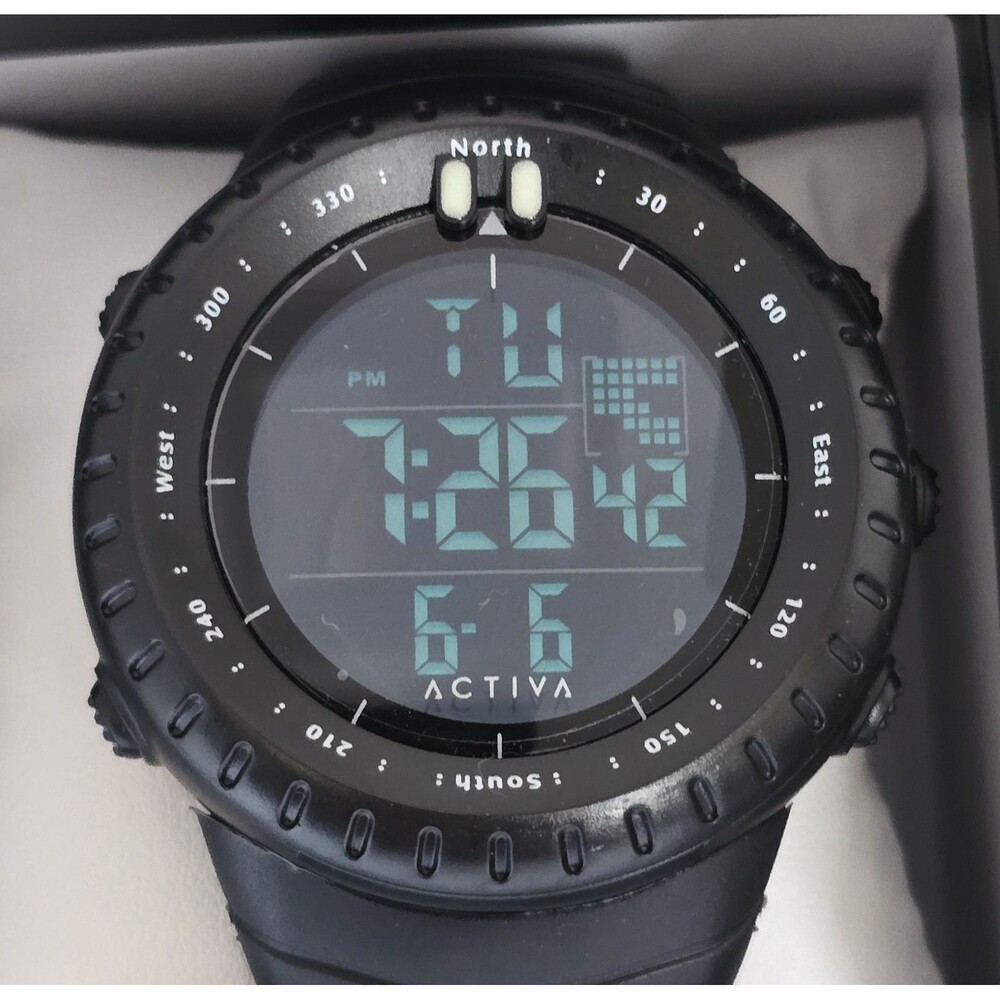 Activa Odyssey X Invicta Men's Digital Watch 53mm All Black ACW1237-001 - Picture 4 of 6